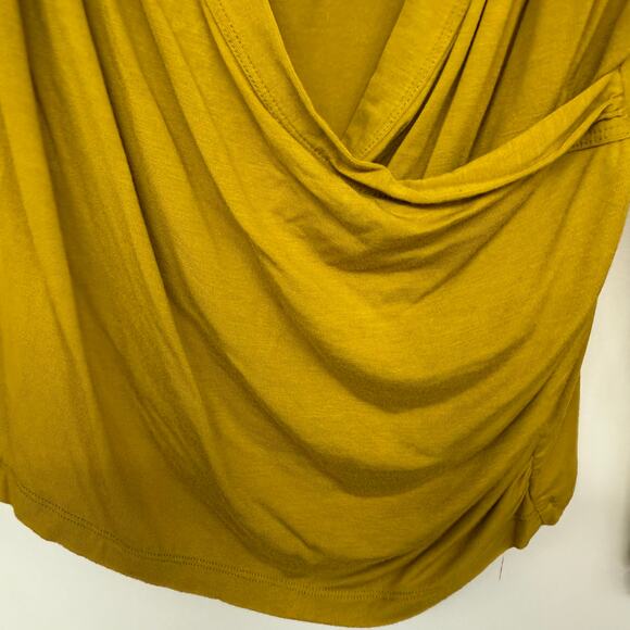 Mustard Wrap Blouse - Picture 4 of 8